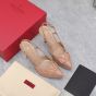 Valentino VLOGO SIGNATURE SLINGBACK PLATFORM PUMPS IN PATENT LEATHER 