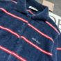 MIU MIU Striped viscose polo shirt