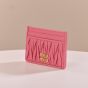 MIU MIU Matelassé nappa leather card holder