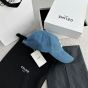 Celine TRIOMPHE BASEBALL CAP IN DENIM UNION WASH