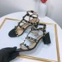 Valentino ROCKSTUD CALFSKIN ANKLE STRAP SANDAL