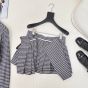 Prada Checked wool miniskirt