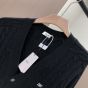 Celine triomphe cardigan in cable-knit cashmere