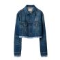 MIU MIU Washed denim blouson jacket