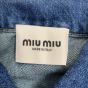 MIU MIU Washed denim blouson jacket