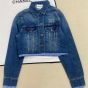 MIU MIU Washed denim blouson jacket