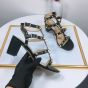 Valentino ROCKSTUD CALFSKIN ANKLE STRAP SANDAL