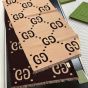 Gucci GG jacquard wool silk scarf