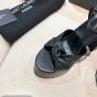 YSL BIANCA Platform sandals in smooth leather