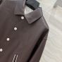 Celine teddy jacket with shirt collar in soft lambskin