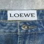 LOEWE Anagram cropped jeans in denim