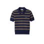 MIU MIU Striped cashmere and silk polo sweater
