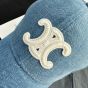 Celine TRIOMPHE BASEBALL CAP IN DENIM UNION WASH