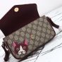 Gucci GG mini shoulder bag with cat detail