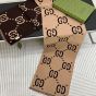 Gucci GG jacquard wool silk scarf