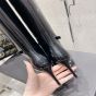 YSL LEE boots in glazed leather