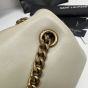 YSL Calypso small in plunged lambskin