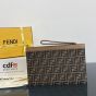 FENDI FF Jacquard Flat Pouch Medium