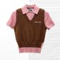 MIU MIU Cashmere and wool polo sweater