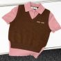 MIU MIU Cashmere and wool polo sweater