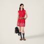 MIU MIU Slubbed poplin mini-dress