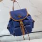 MIU MIU Canvas and leather backpack