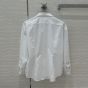 Prada Poplin shirt with crystal brooch