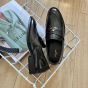 CELINE MALAQUAIS TRIOMPHE LOAFER in POLISHED BULL