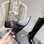YSL LEE boots in glazed leather