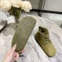 LOEWE Lago lace-up bootie in suede and shearling