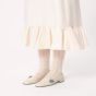 Valentino MARY-JANE PRESHOES BALLERINA IN KIDSKIN WITH JEWEL BUTTON 20MM