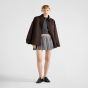 Prada Checked wool miniskirt