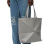 LOEWE XL Puzzle Fold tote in shiny calfskin