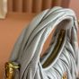 MIU MIU Wander matelassé nappa leather hobo mini-bag