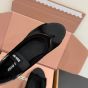 MIU MIU Gymnasium technical fabric thong ballerinas