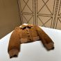MIU MIU Cropped suede jacket