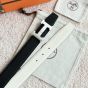 Hermès H belt buckle & Reversible leather strap 32 mm