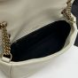 YSL Calypso small in plunged lambskin