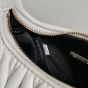 MIU MIU Wander matelassé nappa leather hobo bag