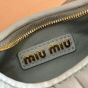 MIU MIU Wander matelassé nappa leather hobo mini-bag
