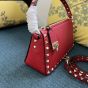 Valentino SMALL ROCKSTUD GRAINY CALFSKIN CROSSBODY BAG