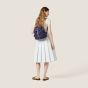 MIU MIU Canvas and leather backpack