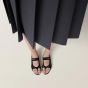 MIU MIU Gymnasium technical fabric thong ballerinas