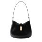Prada Cleo brushed leather shoulder bag with clasp closure