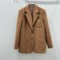 MIU MIU Single-breasted camel-hair jacket