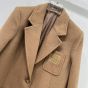 MIU MIU Single-breasted camel-hair jacket