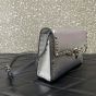 Valentino SMALL ROCKSTUD GRAINY METALLIC CALFSKIN CROSSBODY BAG