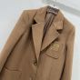 MIU MIU Single-breasted camel-hair jacket