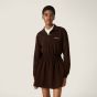 MIU MIU Cotton piqué mini-dress
