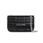 CHAIN SHOULDER BAG MATELASSE MONOCHROME CELINE in Quilted Goatskin